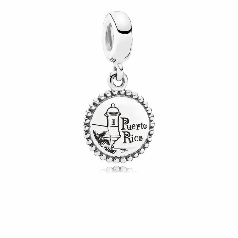 Pandora Puerto Rico Charm Clearance NZ, Sterling Silver (789541-BSW)